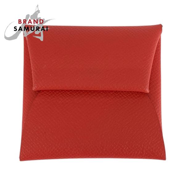 美品 HERMES エルメス バスティア ローズテキサス シルバー金具 シェブルミゾル コインケース...