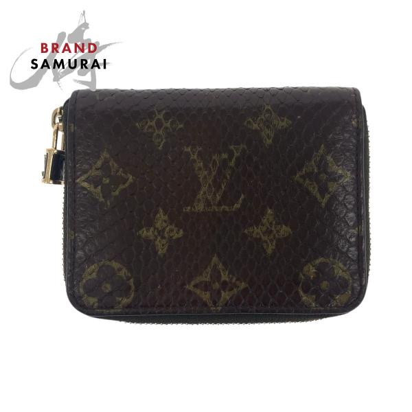 LOUIS VUITTON ルイヴィトン モノグラム ジッピー コインパース ブラウン ゴールド金具...