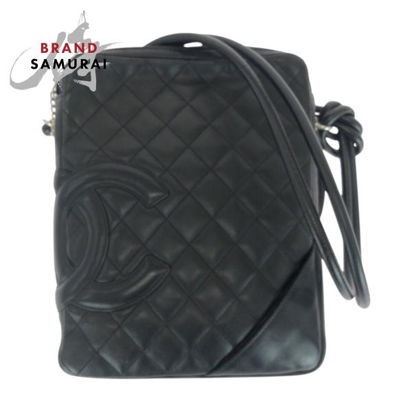 美品 CHANEL シャネル マトラッセ ココマーク ブラック 黒 シルバー金具 ラムスキン ショル...