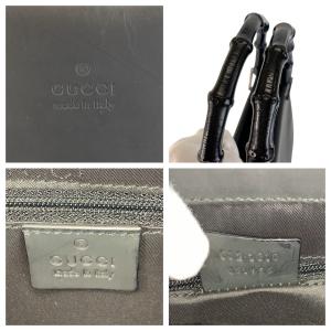 GUCCI グッチ バンブー ブラック 黒 レ...の詳細画像3