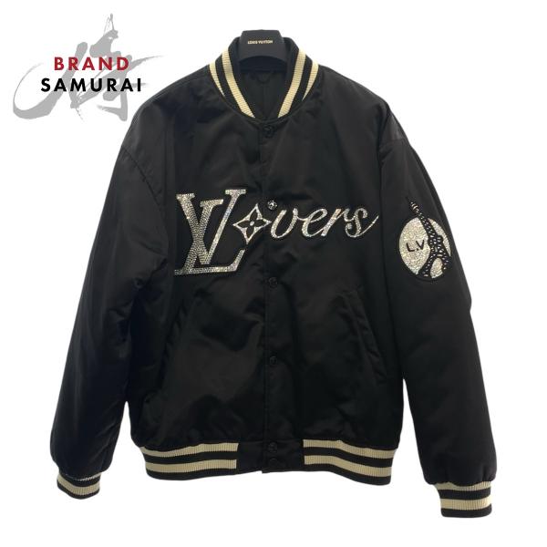 希少 美品 LOUIS VUITTON ルイヴィトン エンブロイダード ナイロンベースボールブルゾン...