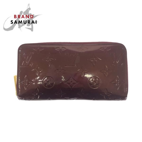 美品 LOUIS VUITTON ルイヴィトン モノグラム ジッピーウォレット ワインレッド ゴール...
