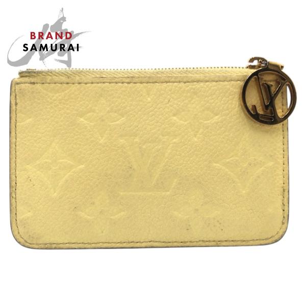 LOUIS VUITTON ルイヴィトン モノグラム ポルト カルト ロミー ジョーヌ イエロー レ...