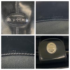 TOD’S トッズ ブラック 黒 レッド シル...の詳細画像2
