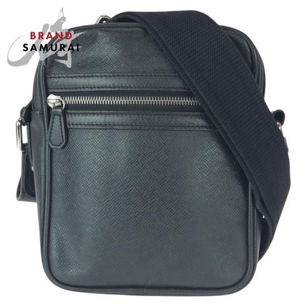 美品 LOUIS VUITTON ルイヴィトン タイガ ディミトリ ブラック 黒 シルバー金具 レザ...