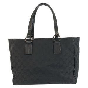 GUCCI グッチ ブラック 黒 GGキャンバ...の詳細画像1