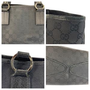 GUCCI グッチ ブラック 黒 GGキャンバ...の詳細画像4