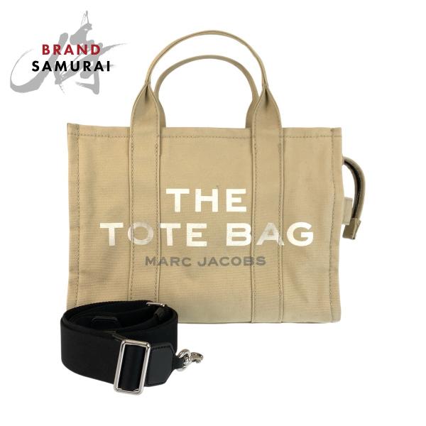 美品 MARC JACOBS マークジェイコブス THE TOTE BAG ベージュ ブラック キャ...