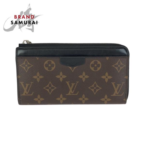 美品 LOUIS VUITTON ルイヴィトン モノグラム マカサー ジッピー ドラゴンヌ ブラウン...