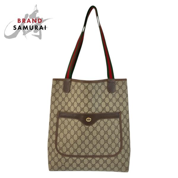 美品 GUCCI グッチ ヴィンテージ シェリーライン GGスプリームキャンバス 40 02 003...