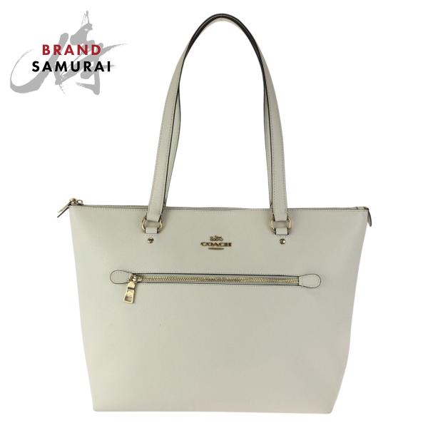 美品 COACH コーチ ギャラリー オフホワイト ゴールド金具 レザー F79608 トートバッグ...