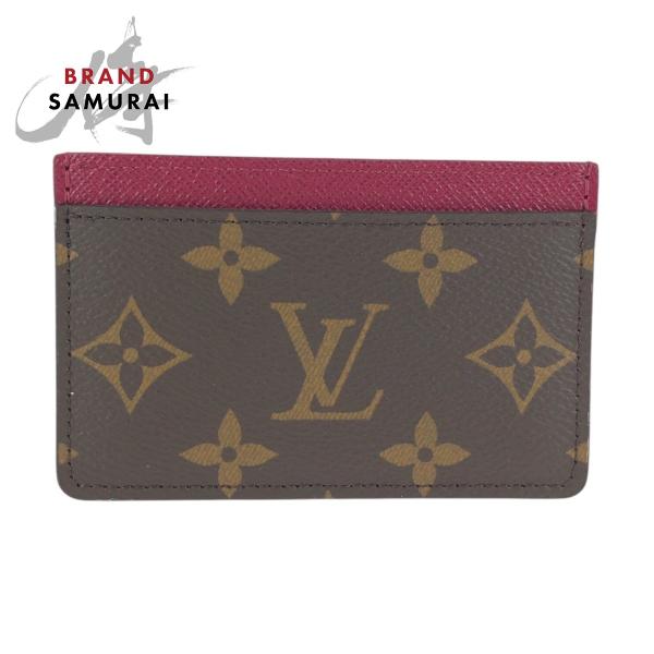超美品 LOUIS VUITTON ルイヴィトン モノグラム ブラウン フューシャ  PVC M60...