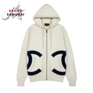 CHANEL シャネル シャネル ココマーク ダブルジップパーカー ビッグロゴ ポリエステル/ビスコース パーカー レディース A3-00211