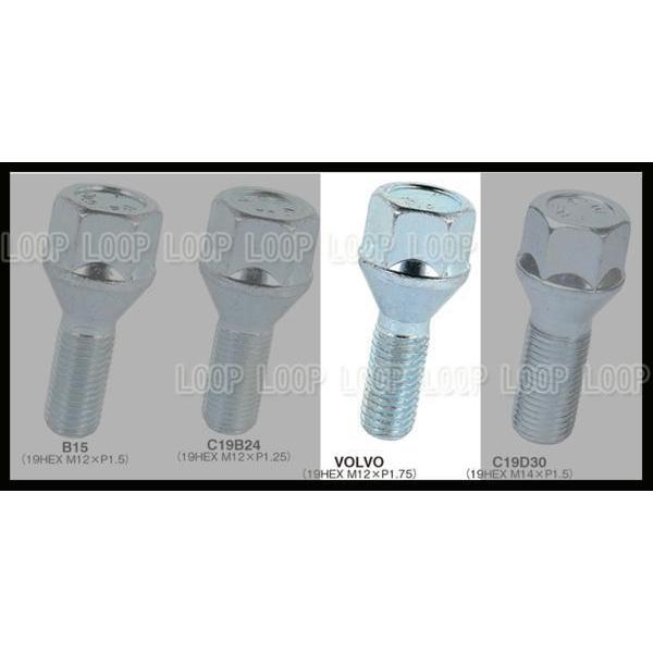 ビメック 60°テーパー ボルト 19HEX M12xP1.75 首下27mm