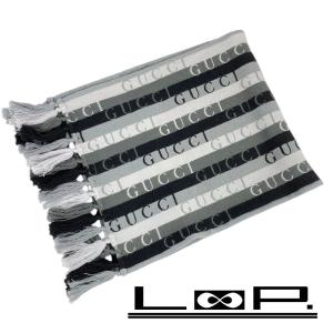 □未使用□ グッチ マフラー ファッション コットン ウール 綿 羊毛  