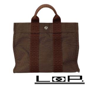 美品 エルメス HERMES エールライン PM ブラウン