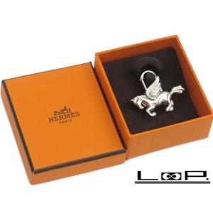 ■未使用■　エルメス カデナ ペガサス アニマル バッグ チャーム シルバー SS 箱 【18091...