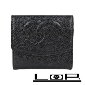 ◇SALE◇ □美品□ シャネル 2つ折り財布 コンパクト ココボタン