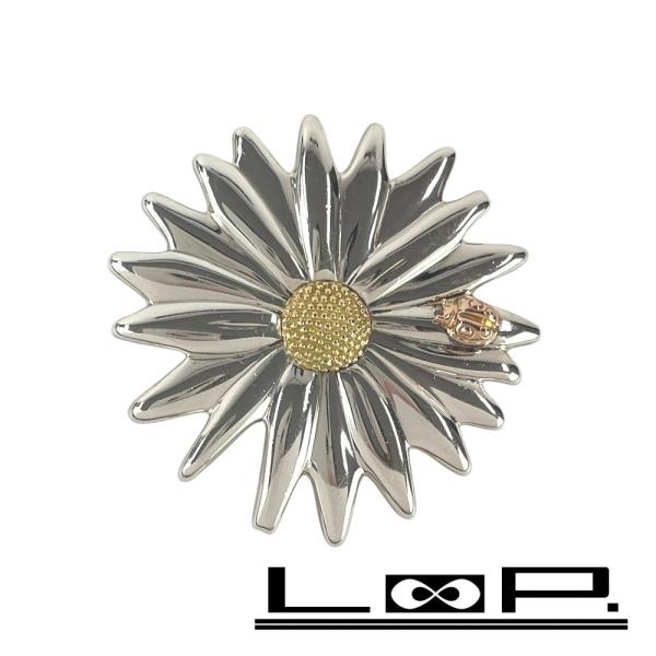 ■美品■　ティファニー ブローチ 花 フラワー アクセサリー コンビ シルバー ゴールド SV925...