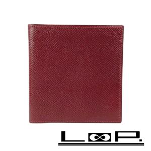 ◇SALE◇ □未使用□ ブルガリ 2つ折り 財布 コンパクト 札入れ レザー  