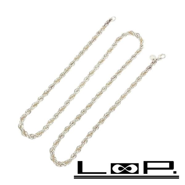 ■新同■60cm■　ティファニー ツイスト チェーン ロング ネックレス コンビ SV 925 K1...