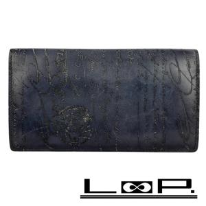 ベルルッティ イタウバ ビッグクレスト　長財布　ラウンド　ブラック　レザー　黒 Berluti ベルルッティ 長財布 Berluti ベルルッティ イタウバ ビッグ