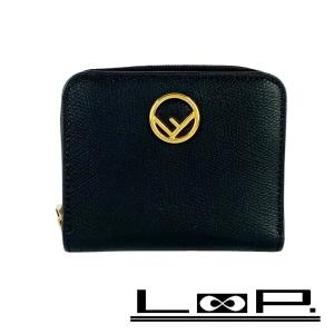 □新同□ フェンディ 2つ折り 財布 コンパクト ウォレット ジップ  