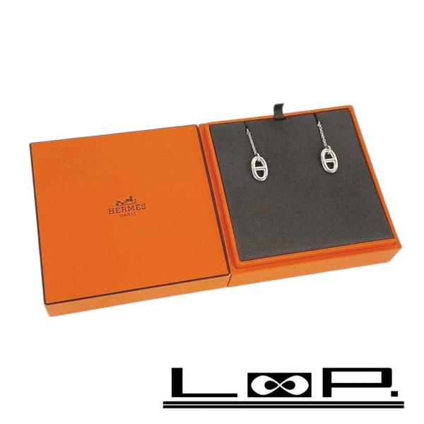 ■新同■　エルメス ファランドール ピアス アクセサリー シルバー SV 925 箱 【336119...