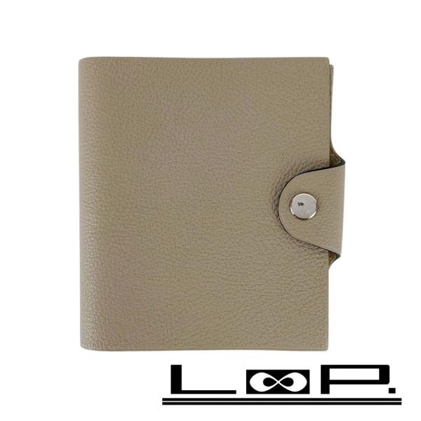 ■新同■　エルメス ユリス ミニ 手帳 ノート トゴ トゥルティエールグレー □K刻 箱 【3732...