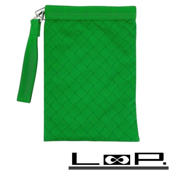 ■新同■　ボッテガヴェネタ クラッチ ポーチ 小物入れ ナイロン グリーン 【378355】5