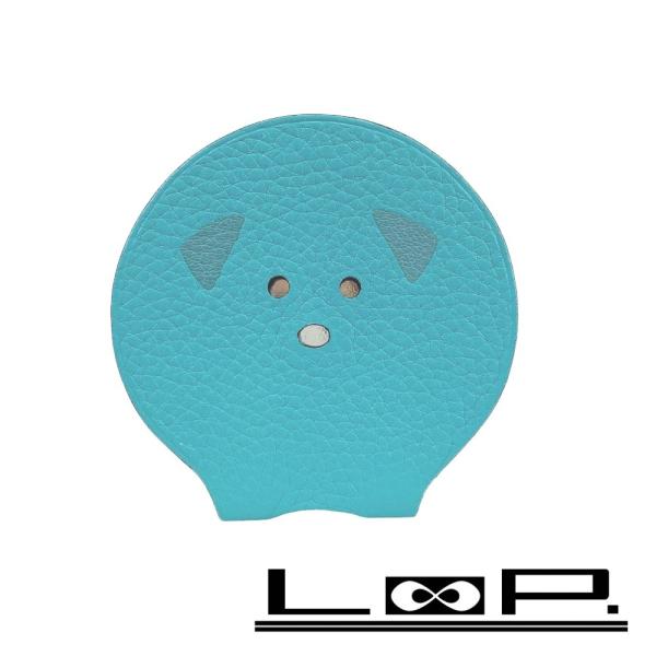 ■未使用■　エルメス ポケットミラー 折りたたみ アニマル ファッション トリヨン ブルー 箱 【3...