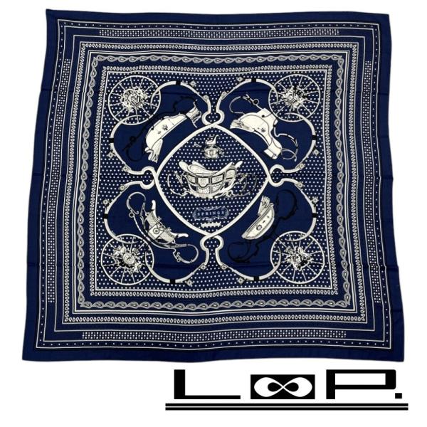 ■未使用■　エルメス カレ140 スカーフ Springs Bandana スプリングス バンダナ ...