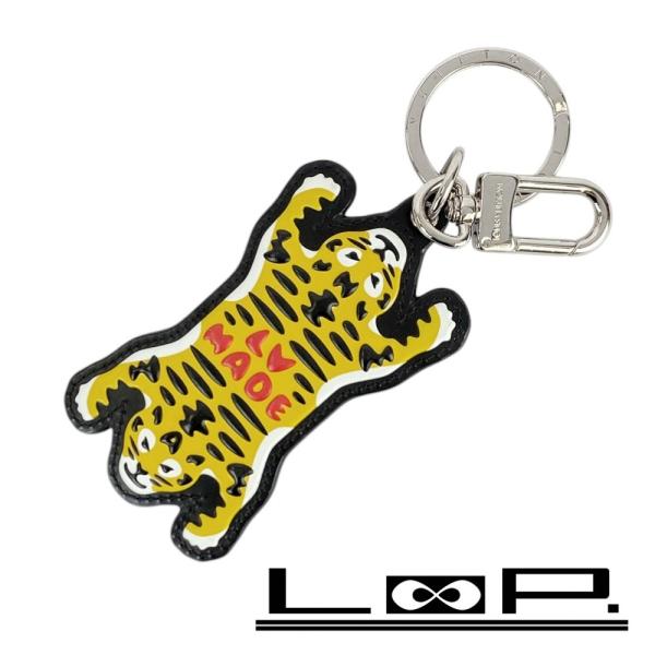 ■美品■　ルイヴィトン ポルトクレ LV MADE タイガー キーリング チャーム モノグラム レザ...