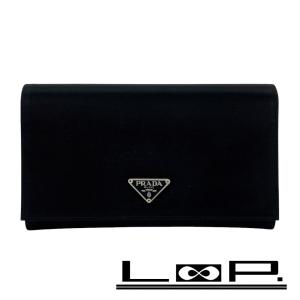 ■美品■　プラダ 長財布 テスート ナイロン サフィアーノ レザー ブラック NERO M608 箱 【401220】5｜loopland