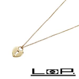 ■美品■　ティファニー ハートロック ネックレス アクセサリー ゴールド PG 750 3.3g 箱 【404184】7｜loopland