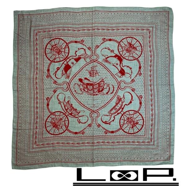 ■新同■　エルメス カレジェアン 140 スプリングス スカーフ ストール グレー カシミヤ シルク...