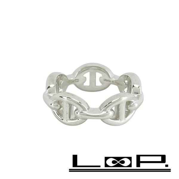 ■新同■磨き済■　エルメス シェーヌダンクル アンシェネ リング 指輪 シルバー アクセサリー SV...