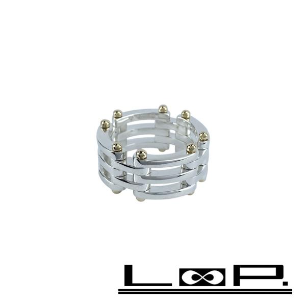 ティファニー ■新同■磨き済■ ゲート リング 指輪 シルバー ゴールド SV 925 K18 YG...