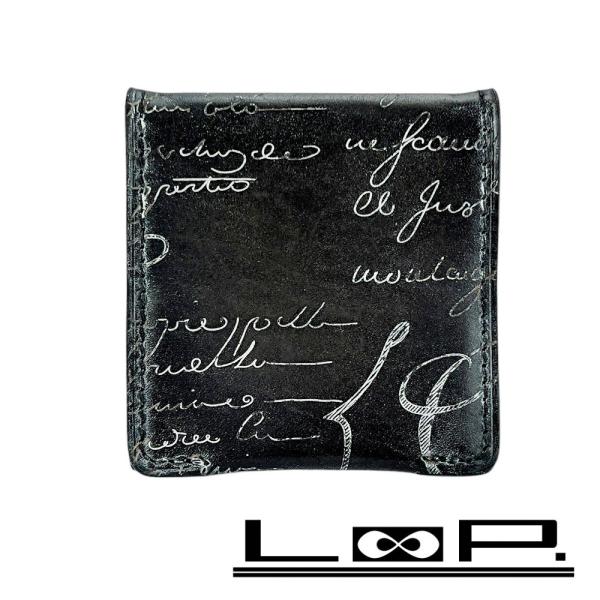 ■中古■　ベルルッティ カリグラフィ コインケース 小銭入れ 財布 ウォレット レザー ブラック 【...