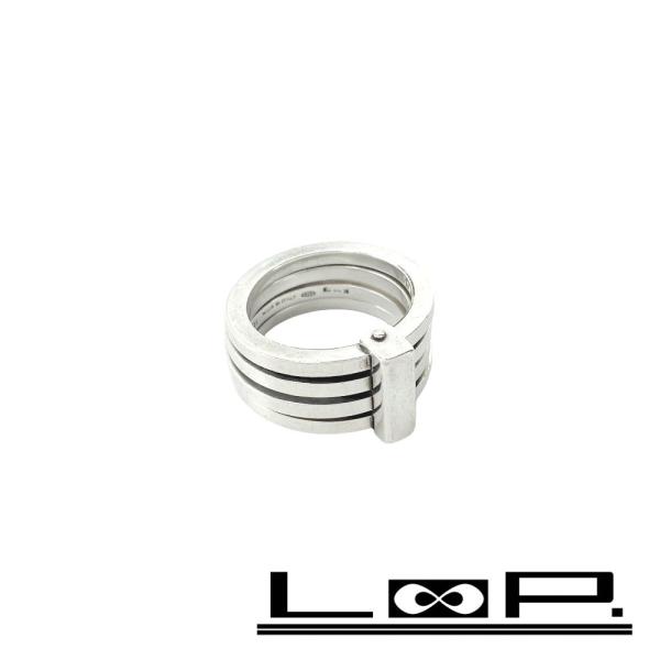 ■美品■ヴィンテージ■　グッチ ４連 リング 指輪 アクセサリー シルバー SV 925 #16 【...