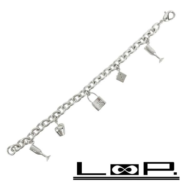 ■美品■　 ティファニー 5 チャーム ブレスレット アクセサリー スターリングシルバー SV925...