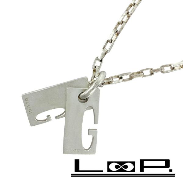 ■新同■　グッチ Gロゴ プレート ブレスレット アクセサリー チェーン シルバー SV925 【4...