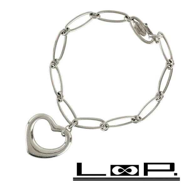 ■中古■　ティファニー オープンハート  ペレッティ ブレスレット アクセサリー シルバー SV92...