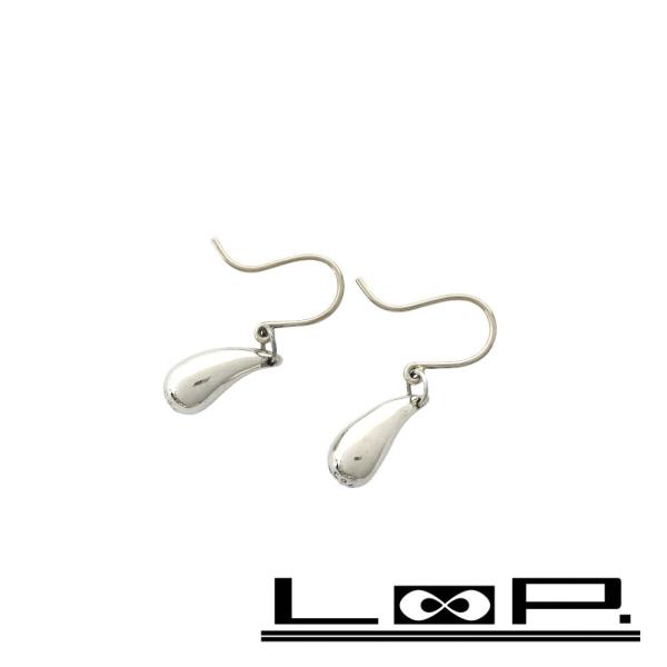 ■美品■　ティファニー ティアドロップピアス アクセサリー 雫型 フック シルバー SV925 3....