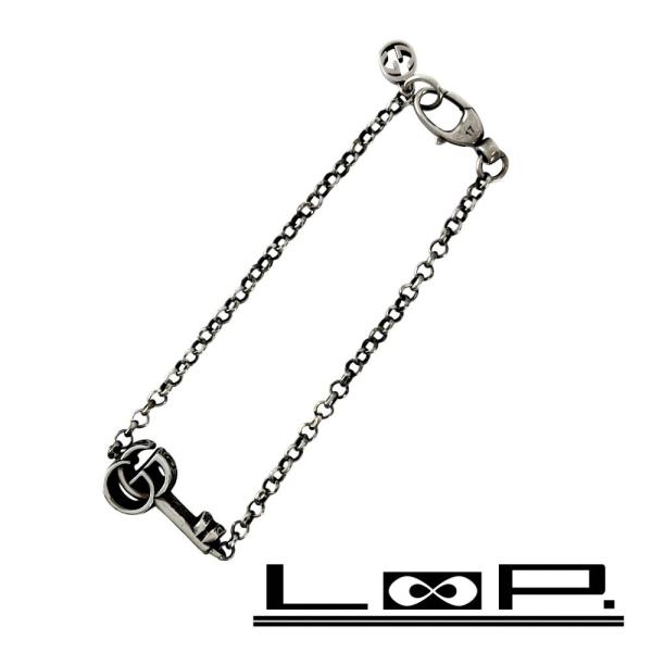■美品■　グッチ ダブル G キー 鍵 ブレスレット アクセサリー シルバー SV925 【4689...