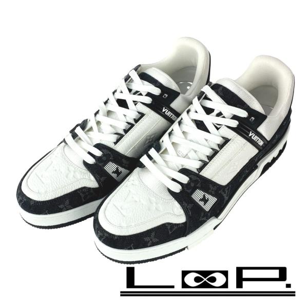 ■未使用■　ルイヴィトン トレイナー ライン スニーカー シューズ 靴 ホワイト ブラック 1A9J...