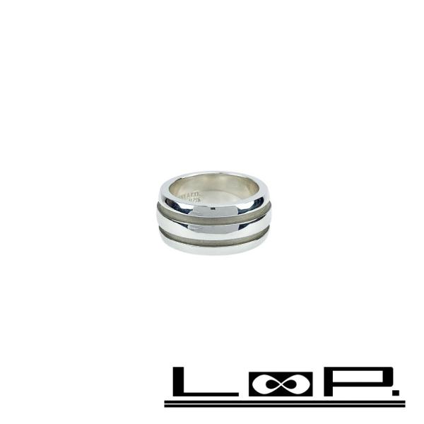 ■新同■　ティファニー 1995 アトラス グルーヴドダブルライン リング 指輪 アクセサリー シル...