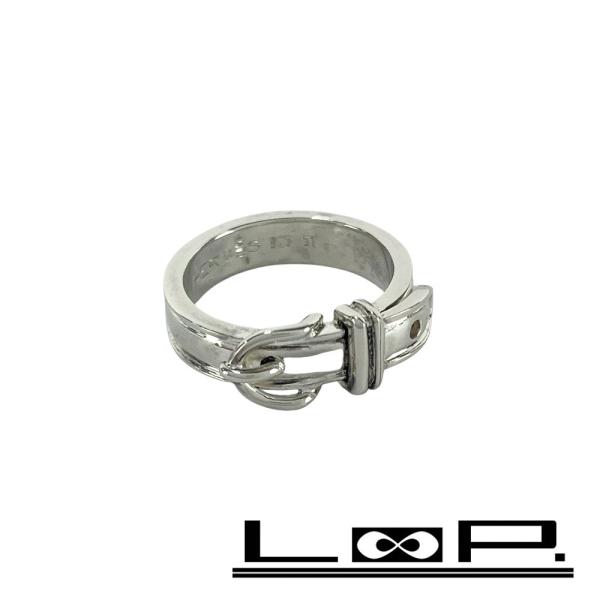 エルメス ■新同■ ブックルセリエ リング 指輪 アクセサリー ベルト SV 925 #51 箱【4...