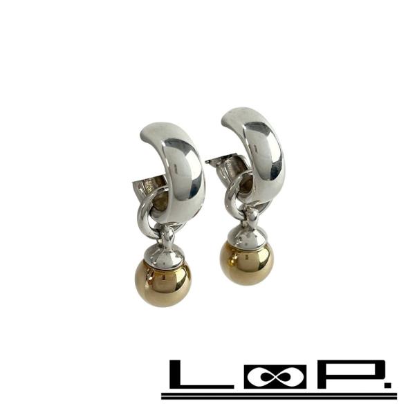 ティファニー ■美品■ ボールダングル イヤリング アクセサリー ハードウェア コンビ イエローゴー...