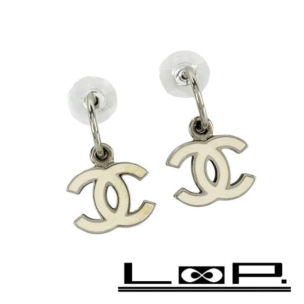 シャネル ■美品■ ココマーク ピアス アクセサリー SS ホワイト 箱【496967】11